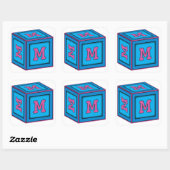 Stickers Baby Block - Lettre "M" (Feuille)