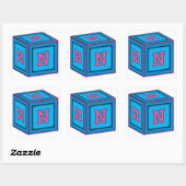 Stickers Baby Block - Lettre "N" (Feuille)