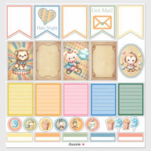 Stickers Baby Circus Planner