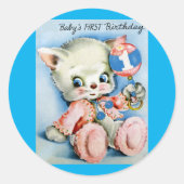 Stickers Baby First Birthday (Devant)