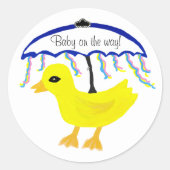 Stickers Baby op de Way Ducky Paraplu (Voorkant)