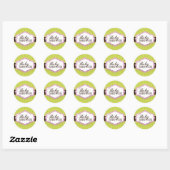 Stickers baby shower (Feuille)