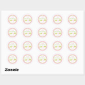 Stickers baby shower (Feuille)