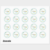 Stickers baby shower (Feuille)