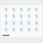 Stickers baby shower (Feuille)