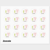 Stickers baby shower (Feuille)