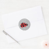 Stickers Baby shower À petits pois de Ladybug (Enveloppe)