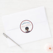 Stickers Baby shower afro-américain (Enveloppe)