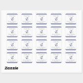 Stickers Baby shower Ancre nautique (Feuille)