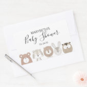 Stickers Baby shower Animaux mignons (Enveloppe)
