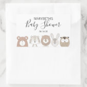 Stickers Baby shower Animaux mignons (Sac)