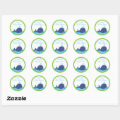 Stickers Baby shower baleine Favoriser (Feuille)