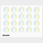 Stickers baby shower Beach Ball (Feuille)