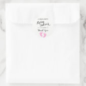 Stickers baby shower Blanc Pieds bébé Pink FILLE (Sac)