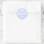 Stickers Baby shower bleu (Sac)