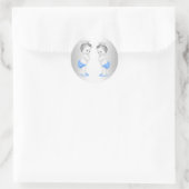 Stickers Baby shower Bleu Prince Boys Twin (Sac)