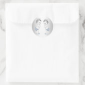 Stickers Baby shower Bleu Prince Boys Twin (Sac)