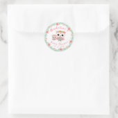 Stickers Baby shower Boho Owl (Sac)