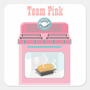 Stickers Baby shower "Bun in the four"