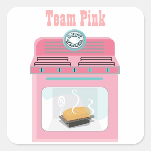 Stickers Baby shower "Bun in the four" (Devant)