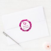 Stickers Baby shower Camo Rose Hot / Camouflage (Enveloppe)