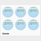 Stickers Baby shower carrousel (Feuille)