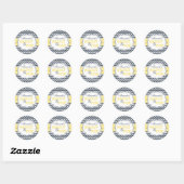 Stickers Baby shower Chevron Chic sur le point de  (Feuille)