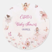 Stickers Baby shower chic Fairy Princess (Devant)