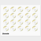 Stickers Baby shower citron vert (Feuille)