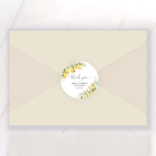 Stickers Baby shower citron vert