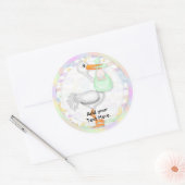 Stickers baby shower Cupcake Toppers (Enveloppe)