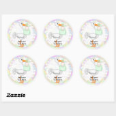 Stickers baby shower Cupcake Toppers (Feuille)