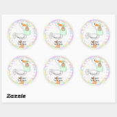 Stickers baby shower Cupcake Toppers (Feuille)