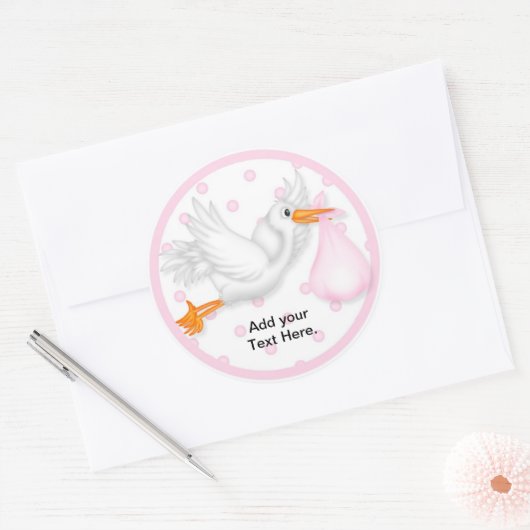 Stickers baby shower Cupcake Toppers (Enveloppe)