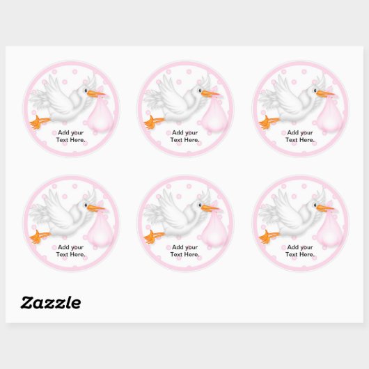 Stickers baby shower Cupcake Toppers (Feuille)