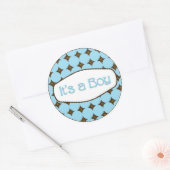 Stickers baby shower Cupcake Toppers C'est un garç (Enveloppe)
