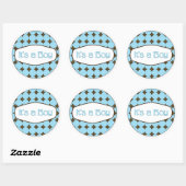Stickers baby shower Cupcake Toppers C'est un garç (Feuille)