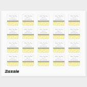 Stickers Baby shower Damas Jaune Favoriser (Feuille)