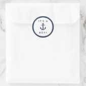 Stickers Baby shower d'Ancres nautiques - C'est un (Sac)