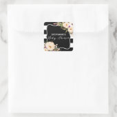 Stickers Baby shower d'aquarelle en fleurs d'anémo (Sac)