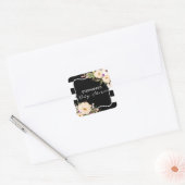 Stickers Baby shower d'aquarelle en fleurs d'anémo (Enveloppe)