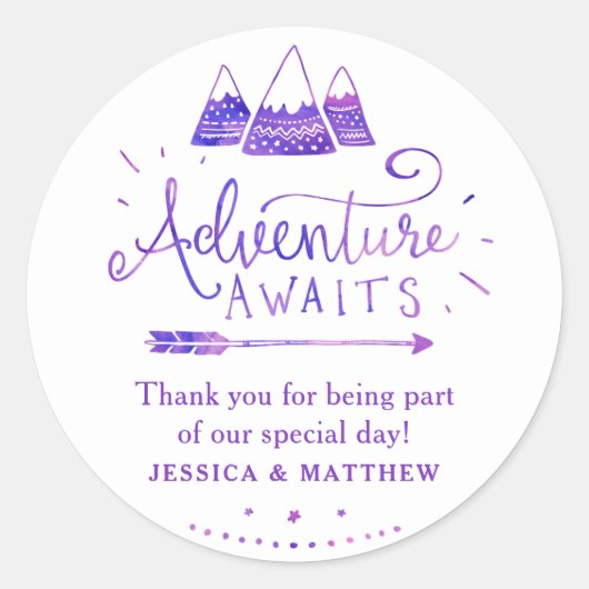 Stickers Baby shower d'aventure pour filles de la  (Devant)