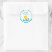 Stickers Baby shower de canard Favoriser étiquette (Sac)