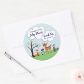 Stickers Baby shower de création Woodland (Enveloppe)