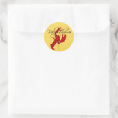 Stickers Baby shower de homard rouge (Sac)