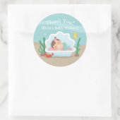 Stickers Baby shower de sirène de mer mignonne (Sac)