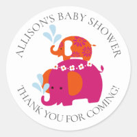 Stickers Baby shower Eléphants Mod