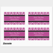 Stickers Baby shower en damas rose Favoriser (Feuille)