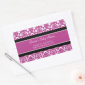 Stickers Baby shower en damas rose Favoriser (Enveloppe)
