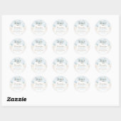 Stickers baby shower Favoris Fournitures (Feuille)